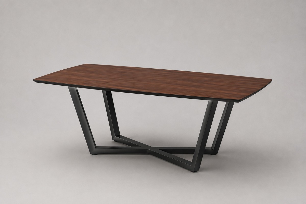 Casa Padrino Table à Manger de Luxe Marron / Noir 208 x 108 x H. 76 cm - Table de Salle à Manger Moderne - Meubles d'Hôtel Casa Padrino Table à Manger de Luxe Marron / Noir 208 x 108 x H. 76 cm - Table de Salle à Manger Moderne - Meubles d'Hôtel