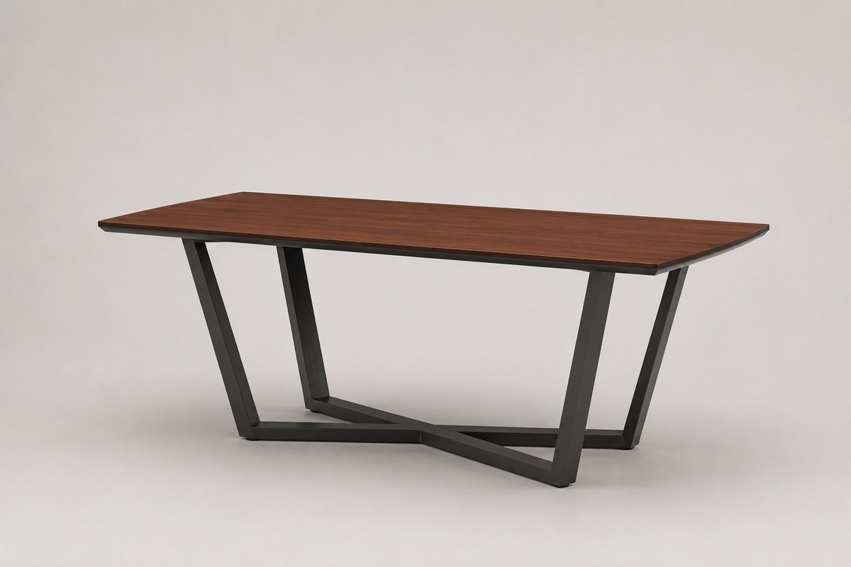 Casa Padrino Table à Manger de Luxe Marron / Noir 208 x 108 x H. 76 cm - Table de Salle à Manger Moderne - Meubles d'Hôtel Casa Padrino Table à Manger de Luxe Marron / Noir 208 x 108 x H. 76 cm - Table de Salle à Manger Moderne - Meubles d'Hôtel
