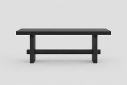 Casa Padrino Luxury Dining Table Black 210 x 100 x H. 77 cm - Modern Dining Room Table - Dining Room & Hotel Furniture