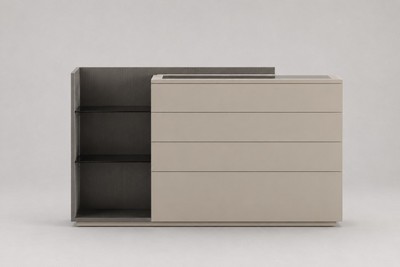 Casa Padrino Luxus Schminktisch Creme / Schwarz 140 x 47 x H. 90 cm