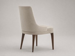 Casa Padrino Silla de Comedor de Lujo Beige / Marrón Oscuro 57 x 54 x H. 88 cm - Silla Moderna - Muebles de Comedor y Hotel