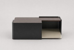 Casa Padrino Luxus Couchtisch Schwarz / Beige 124 x 102 x H. 40 cm