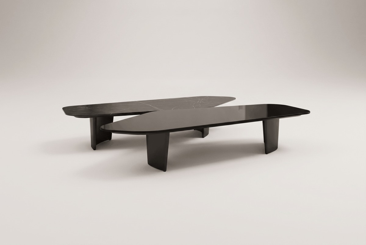 Casa Padrino Mesa de Centro de Lujo Negro de Dos Niveles - Mesa de Salón Moderna en Varias Versiones - Muebles de Hotel Casa Padrino Mesa de Centro de Lujo Negro de Dos Niveles - Mesa de Salón Moderna en Varias Versiones - Muebles de Hotel