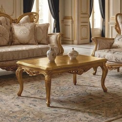 Set da Soggiorno Barocco di Lusso Bianco Oro