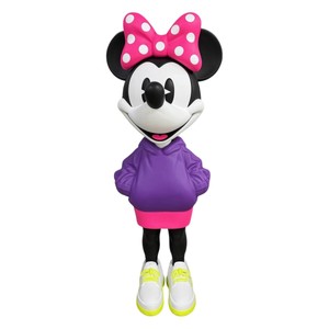 Pop Art Deko Skulptur Figur Lila Pink Neongelb H. 115 cm Pop Art Deko Skulptur Figur Lila Pink Neongelb H. 115 cm