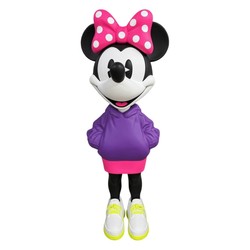 Sculpture Pop Art Figurine Violet Rose Jaune Fluo H. 115 cm Sculpture Pop Art Figurine Violet Rose Jaune Fluo H. 115 cm