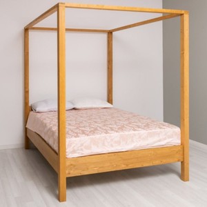 Landhausstil Himmelbett Kiefer Naturfarben 180 x 200 cm Landhausstil Himmelbett Kiefer Naturfarben 180 x 200 cm
