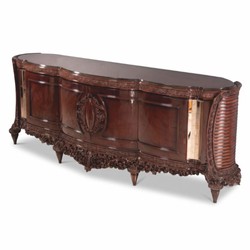 Buffet Baroque de Luxe Marron Foncé Or 280 cm