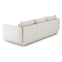 Modulares Luxus Ecksofa Creme Braun