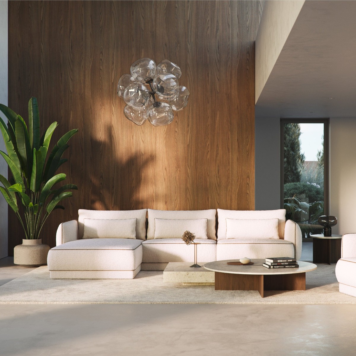 Canapé d'Angle Modulable de Luxe Crème Marron Canapé d'Angle Modulable de Luxe Crème Marron
