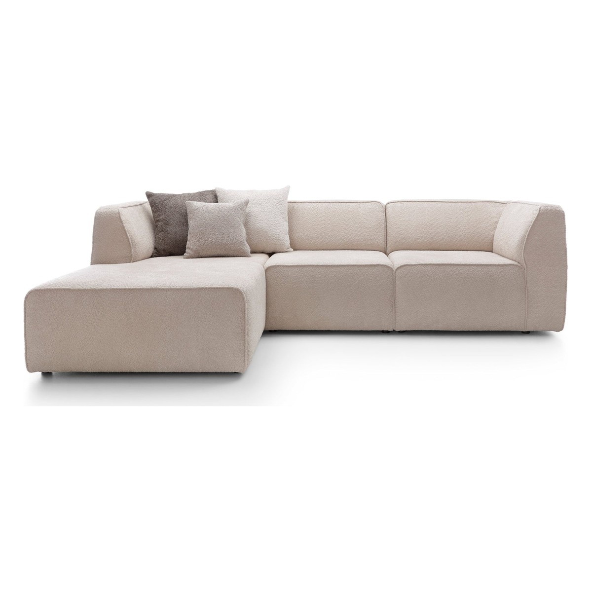 Canapé d'Angle Modulable de Luxe Beige Canapé d'Angle Modulable de Luxe Beige