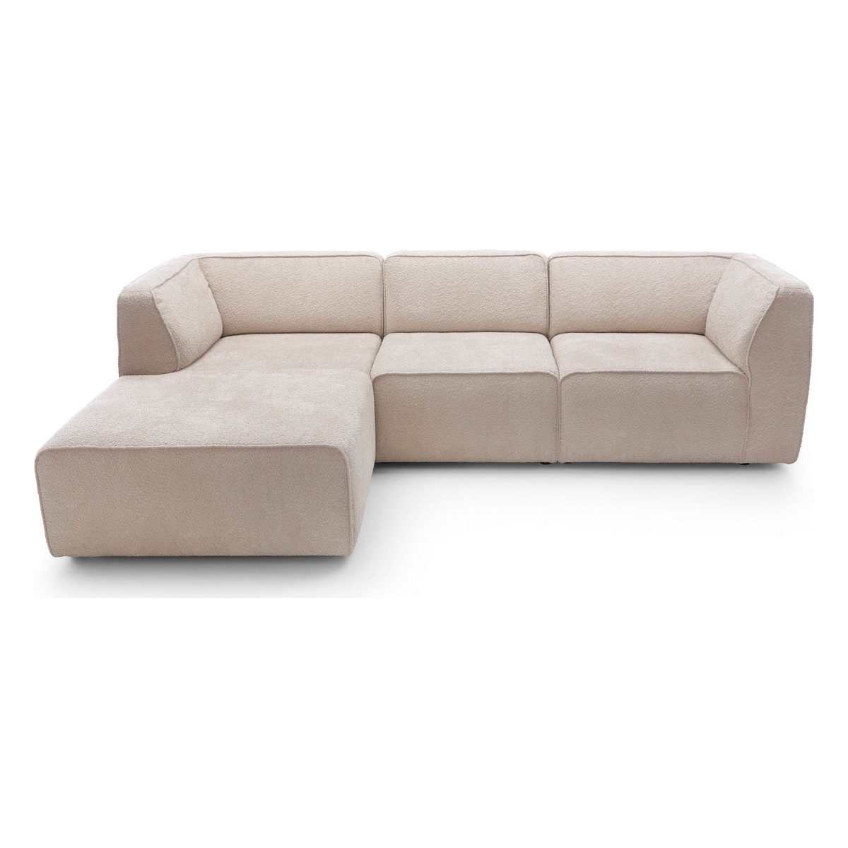 Canapé d'Angle Modulable de Luxe Beige Canapé d'Angle Modulable de Luxe Beige
