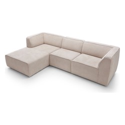 Canapé d'Angle Modulable de Luxe Beige Canapé d'Angle Modulable de Luxe Beige