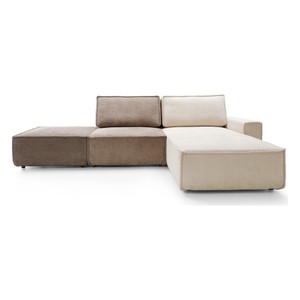 Modulares Luxus Ecksofa Braun Beige Modulares Luxus Ecksofa Braun Beige