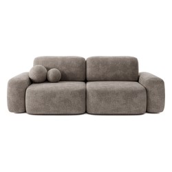 Luxus Schlafsofa Graubraun