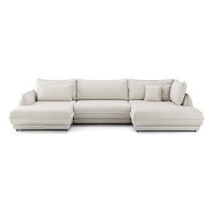 Großes Luxus Ecksofa U-Form Hellgrau Großes Luxus Ecksofa U-Form Hellgrau