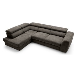 Luxus Ecksofa L-Form Dunkelbraun