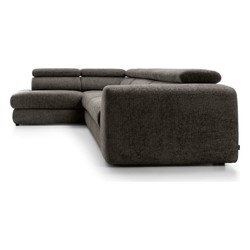 Luxus Ecksofa L-Form Dunkelbraun