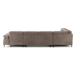 Großes Luxus Ecksofa U-Form Braun