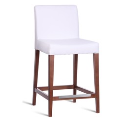 Sgabello Bar Bianco / Marrone