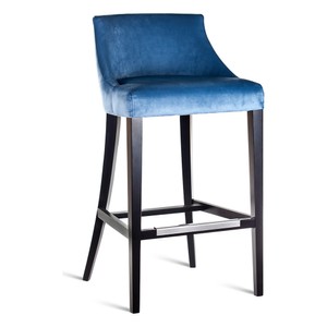 Barstuhl Blau / Schwarz Barstuhl Blau / Schwarz