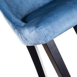 Barstuhl Blau / Schwarz