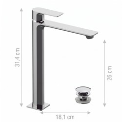 Grifo de Lavabo de Lujo Cromado Grifo de Lavabo de Lujo Cromado