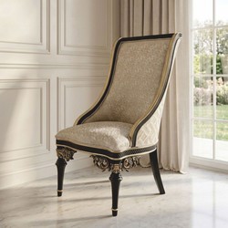 Luxus Barock Esszimmer Set Beige / Schwarz / Gold Luxus Barock Esszimmer Set Beige / Schwarz / Gold