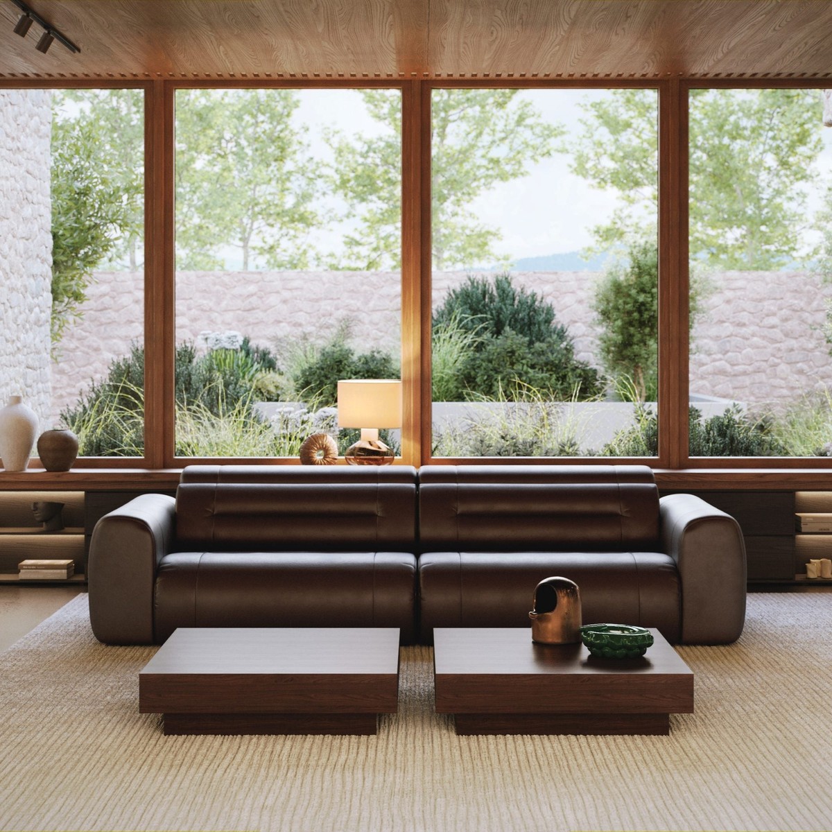Modulares Ledersofa Dunkelbraun Modulares Ledersofa Dunkelbraun