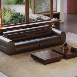 Modulares Ledersofa Dunkelbraun Modulares Ledersofa Dunkelbraun
