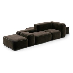 Luxus Lounge Sofa Schwarz Samt Luxus Lounge Sofa Schwarz Samt