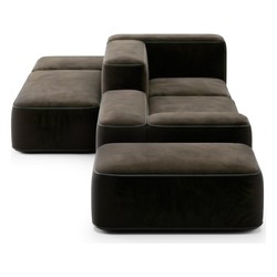Luxus Lounge Sofa Schwarz Samt Luxus Lounge Sofa Schwarz Samt