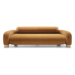 Luxus Samtsofa Orange