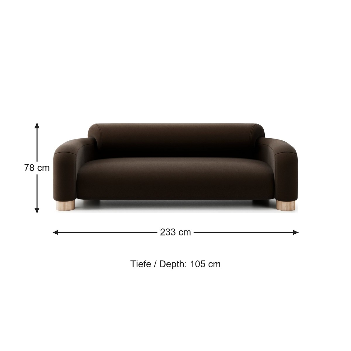 Luxus Samtsofa Dunkelbraun Luxus Samtsofa Dunkelbraun