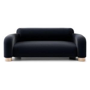 Luxus Samtsofa Dunkelblau