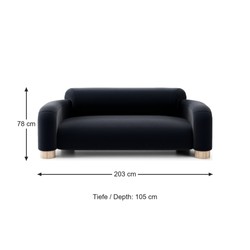 Luxus Samtsofa Dunkelblau Luxus Samtsofa Dunkelblau