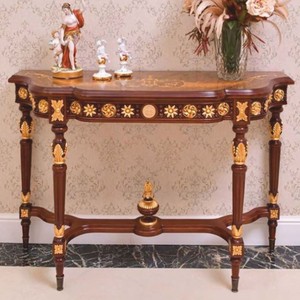 Luxus Barock Konsole Dunkelbraun Gold Luxus Barock Konsole Dunkelbraun Gold