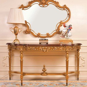 Luxus Barock Konsole Dunkelbraun Gold Luxus Barock Konsole Dunkelbraun Gold