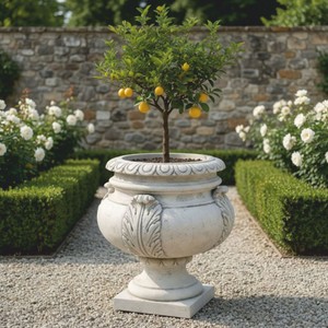 Barock Blumentopf Hellgrau Barock Blumentopf Hellgrau