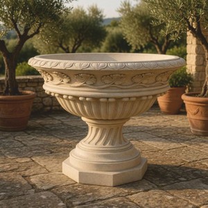 Barock Blumentopf Sandfarben Barock Blumentopf Sandfarben