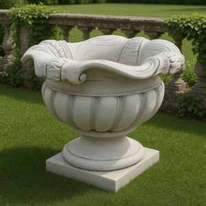 Barock Blumentopf Hellgrau Barock Blumentopf Hellgrau