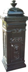 Casa Padrino boîte aux lettres sur pied Art Nouveau vert - Boîte aux lettres en aluminium - Boîte aux lettres à colonne Casa Padrino boîte aux lettres sur pied Art Nouveau vert - Boîte aux lettres en aluminium - Boîte aux lettres à colonne