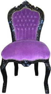 Casa Padrino Barock Esszimmer Stuhl Lila Schwarz Purple Black Dining Room Chair Chairs Barockstuhl Casa Padrino Barock Esszimmer Stuhl Lila Schwarz Purple Black Dining Room Chair Chairs Barockstuhl