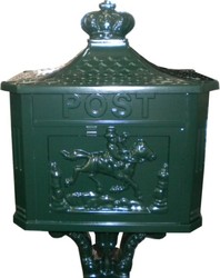 Casa Padrino Briefkasten Standbriefkasten Säulenbriefkasten Box Letter Grün Dunkelgrün Green Mailbox Postbox Casa Padrino Briefkasten Standbriefkasten Säulenbriefkasten Box Letter Grün Dunkelgrün Green Mailbox Postbox