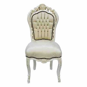 Casa Padrino Barocco Cena Chair Creme / similpelle crema Casa Padrino Barocco Cena Chair Creme / similpelle crema