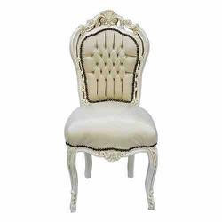 Casa Padrino Barocco Cena Chair Creme / similpelle crema