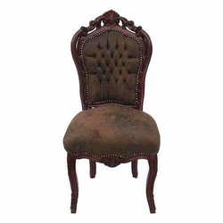 Casa Padrino Chaise de salle à manger baroque style antique, Marron / Aspect cuir marron, 53 x 57 x H. 108 cm Casa Padrino Chaise de salle à manger baroque style antique, Marron / Aspect cuir marron, 53 x 57 x H. 108 cm