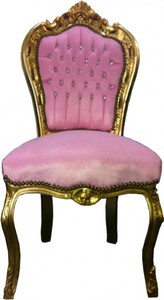 Casa Padrino Barock Esszimmer Stuhl Rosa Gold mit Bling Bling Glitzersteinen Bling Bling Stones Rose Gold Furniture Interior Casa Padrino Barock Esszimmer Stuhl Rosa Gold mit Bling Bling Glitzersteinen Bling Bling Stones Rose Gold Furniture Interior