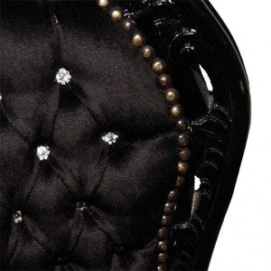 Barock Esszimmer Stuhl Schwarz / Schwarz Bling Bling