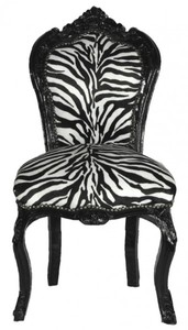 Barocco Cena Chair Zebra / Nero